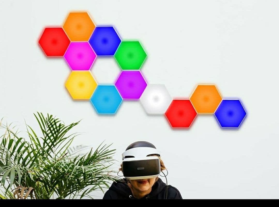 12個セット　間接照明　六角形 置型 クリスマス　ライト　ゲーミングルーム