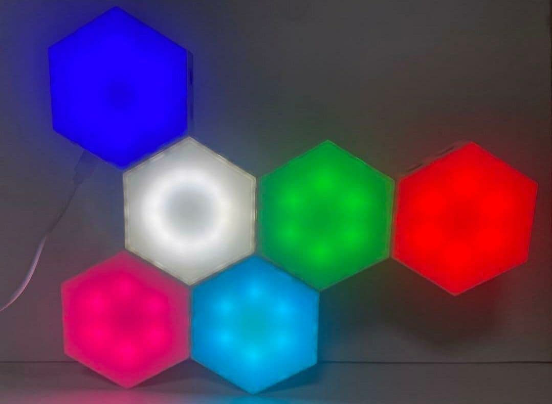 12個セット　間接照明　六角形 置型 クリスマス　ライト　ゲーミングルーム