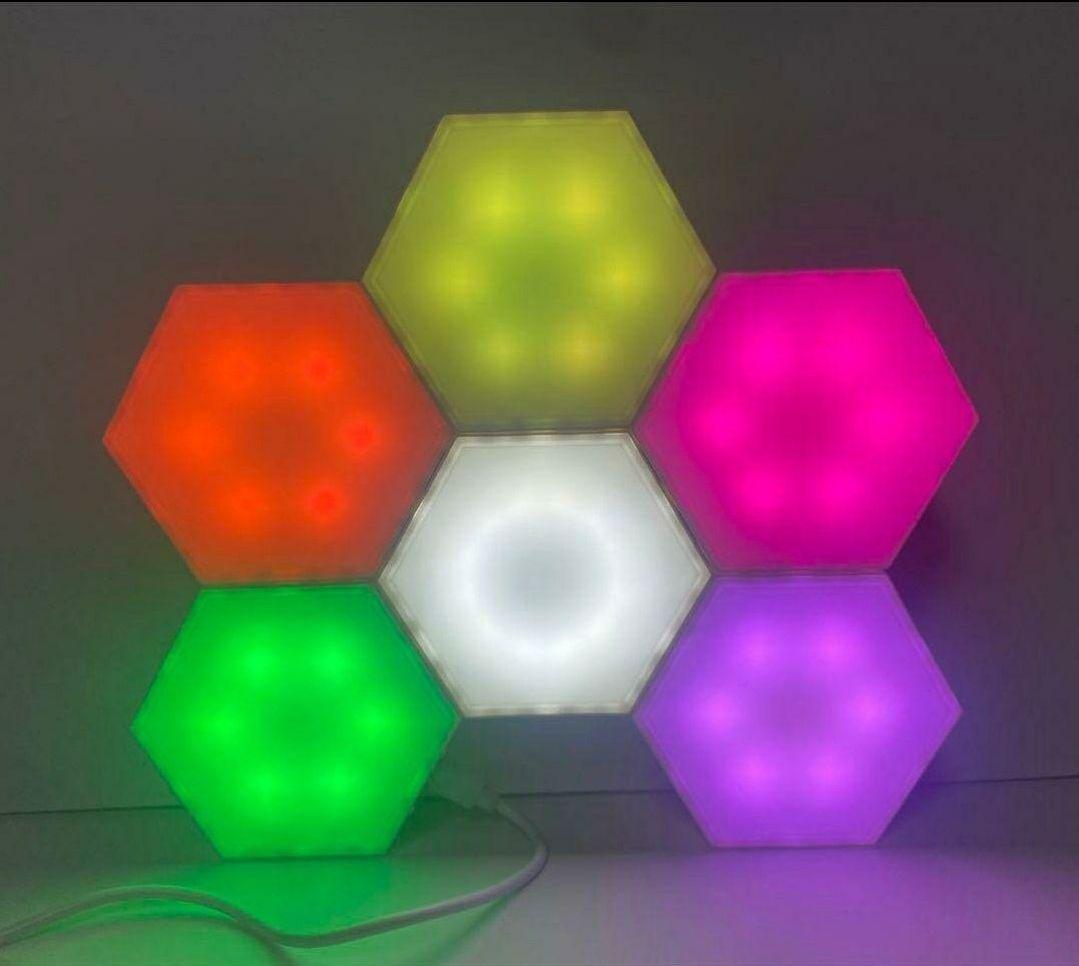 12個セット　間接照明　六角形 置型 クリスマス　ライト　ゲーミングルーム