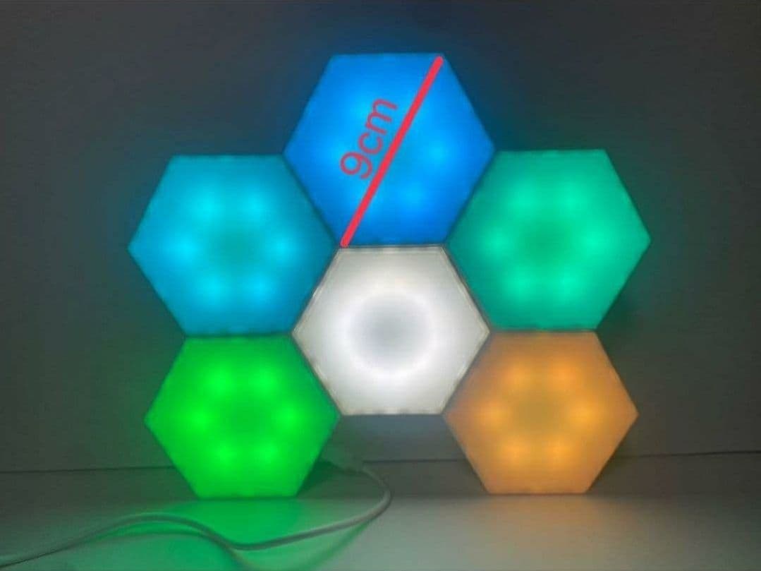 12個セット　間接照明　六角形 置型 クリスマス　ライト　ゲーミングルーム