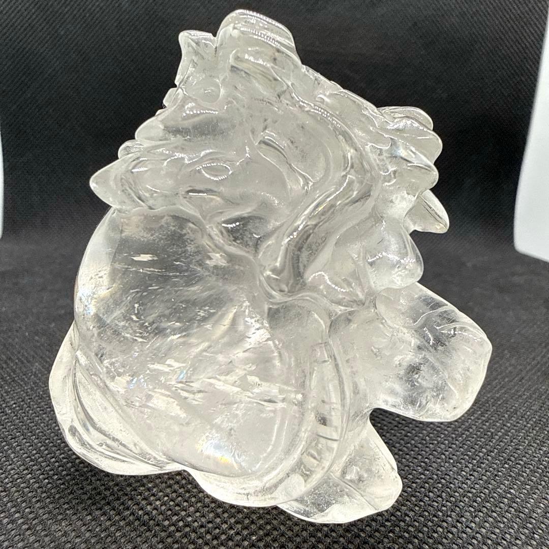 高品質♪ 水晶　ロングイ【龍亀】　大きめサイズ♪