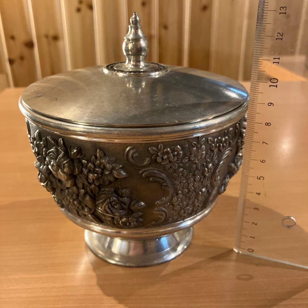 錫製 小物入れ　アンティーク