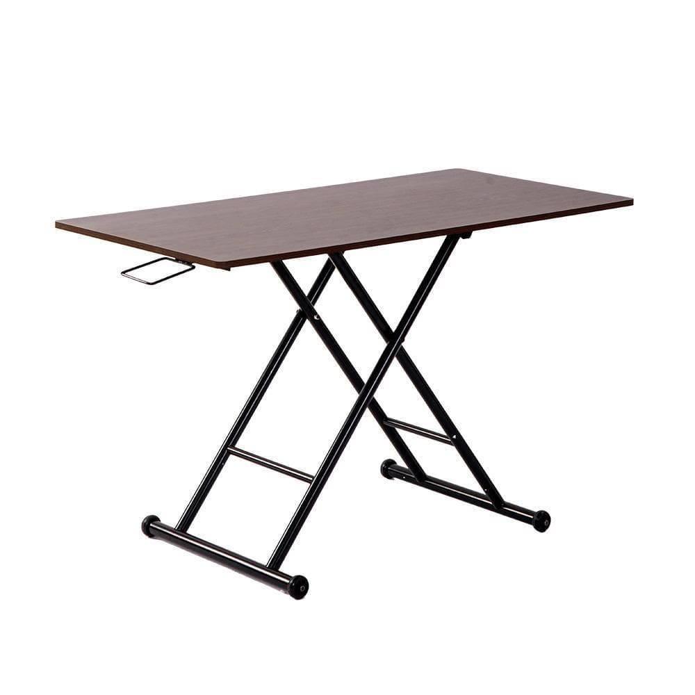 テーブル ガス圧昇降式テーブル ローテーブル キャスター付き 折りたたみ