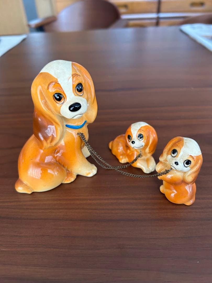 ディズニー　アンティーク　置物　バンビセット