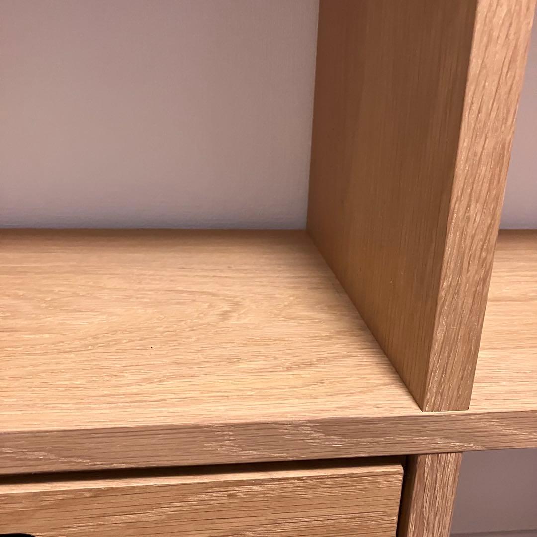 無印良品 スタッキングシェルフセット・３段×２列・オーク材※引出し無し