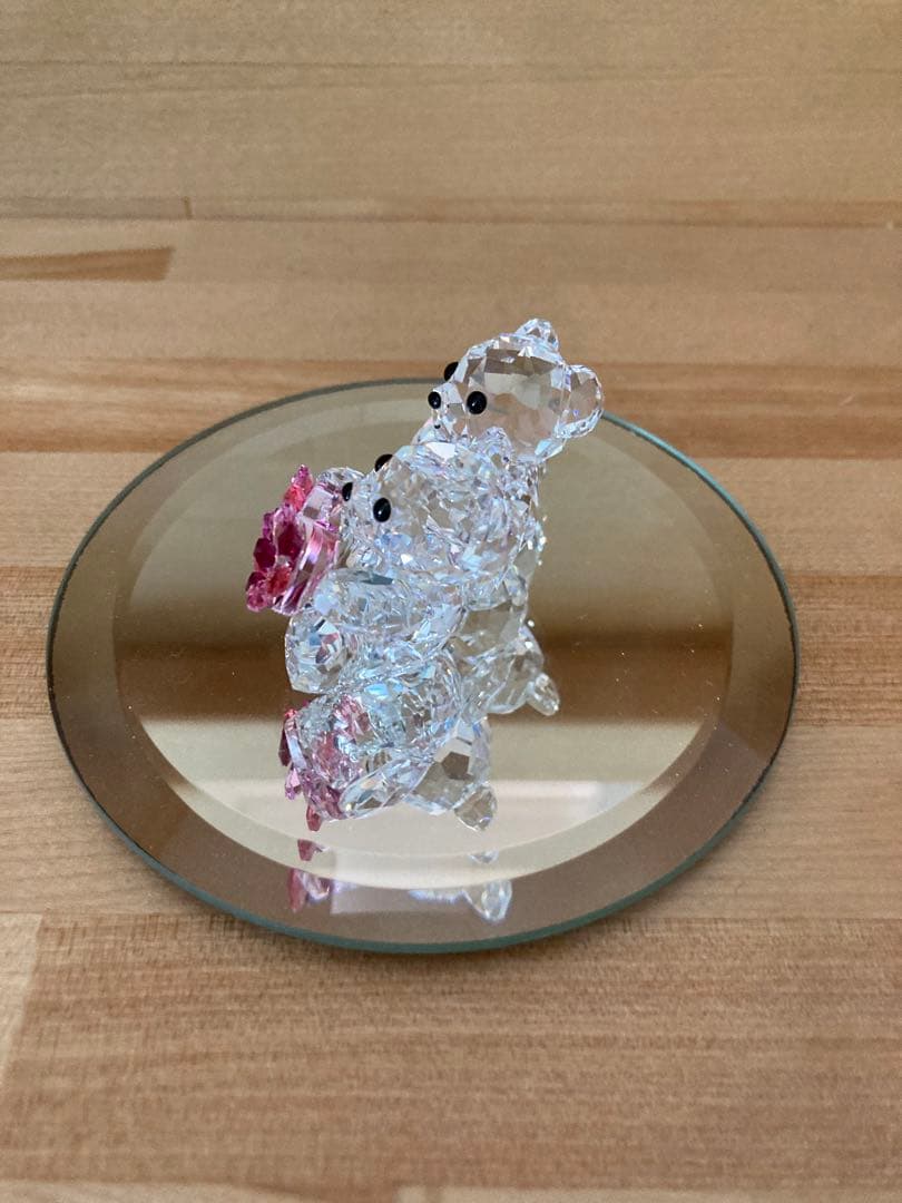 てんてん　クリスタルベア ピンク ハート　スワロフスキー