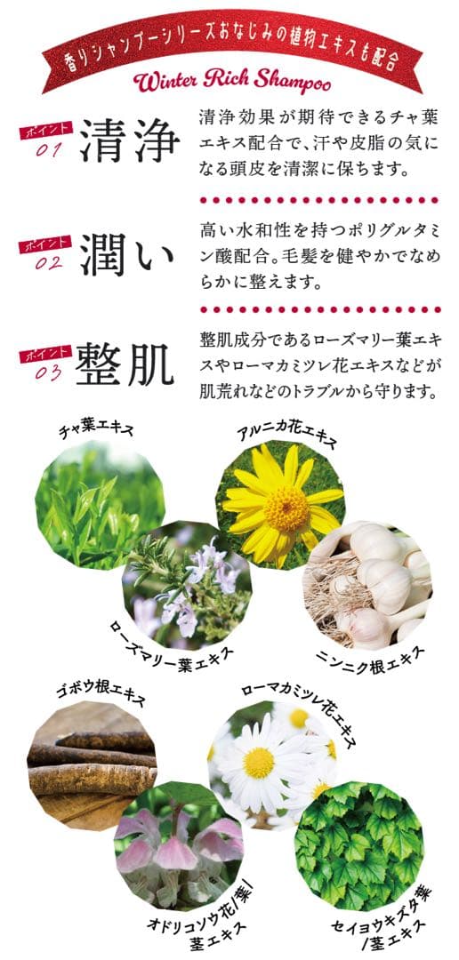 【新品未開封】ウィンターリッチシャンプー Men's ☆3本セット