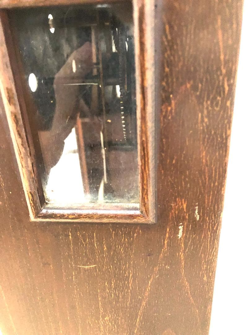 【完動品・昭和レトロ】横浜エムズイ商会 TRADE(Z)MARK 柱時計 掛時計