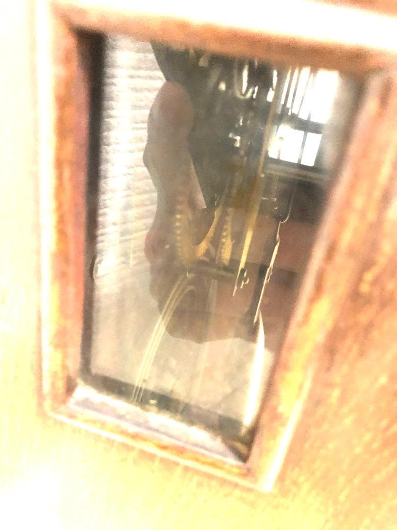 【完動品・昭和レトロ】横浜エムズイ商会 TRADE(Z)MARK 柱時計 掛時計