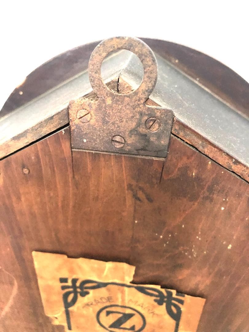 【完動品・昭和レトロ】横浜エムズイ商会 TRADE(Z)MARK 柱時計 掛時計