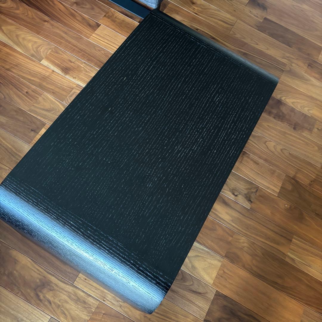 【美品】大川家具　センターテーブル　ブラック　モダン