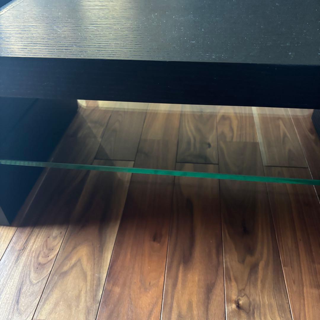 【美品】大川家具　センターテーブル　ブラック　モダン