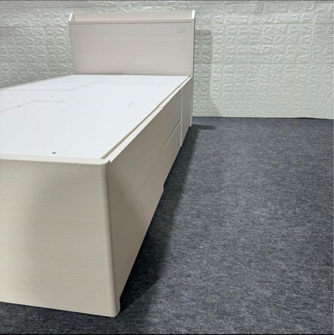 ニトリ シングル ベッドフレーム ジオチェスト 収納4つ 格安 d4025