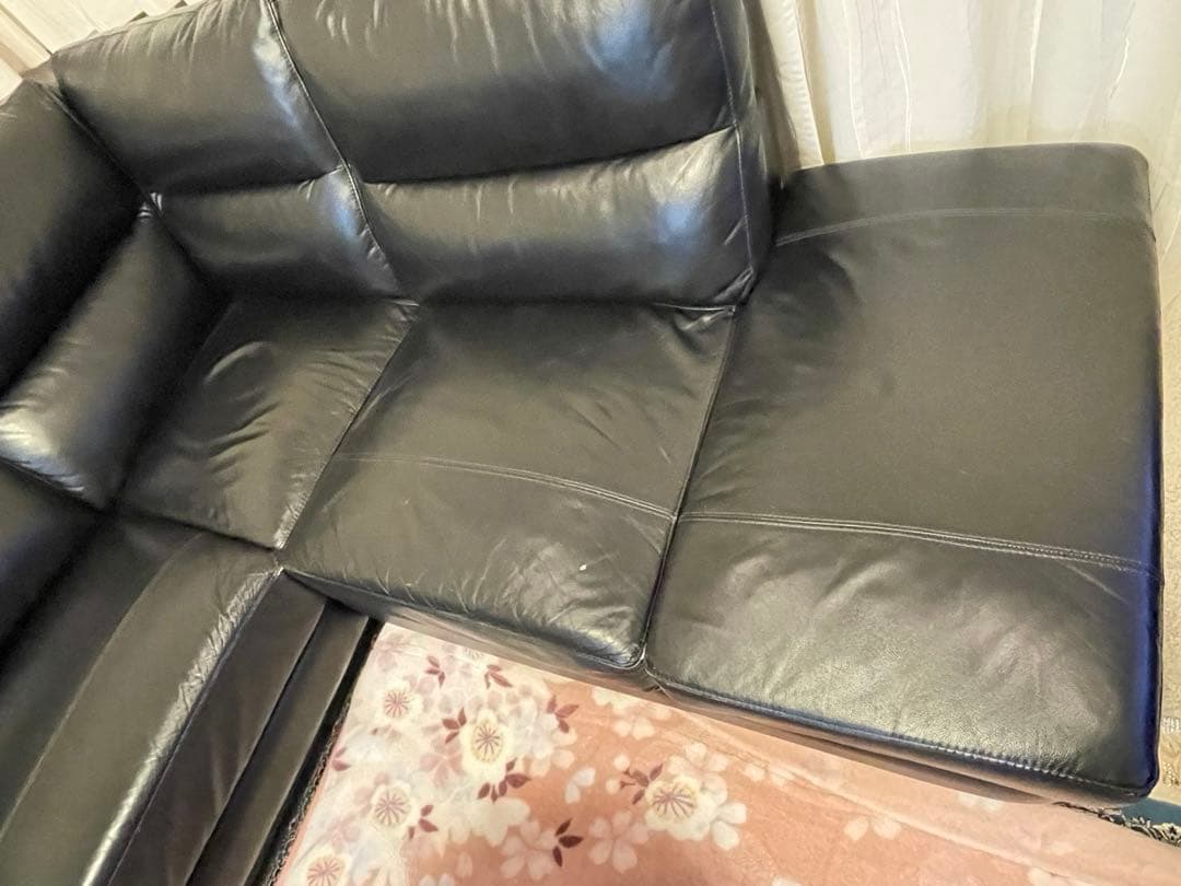 黒レザーコーナーソファー , 最終値下げ