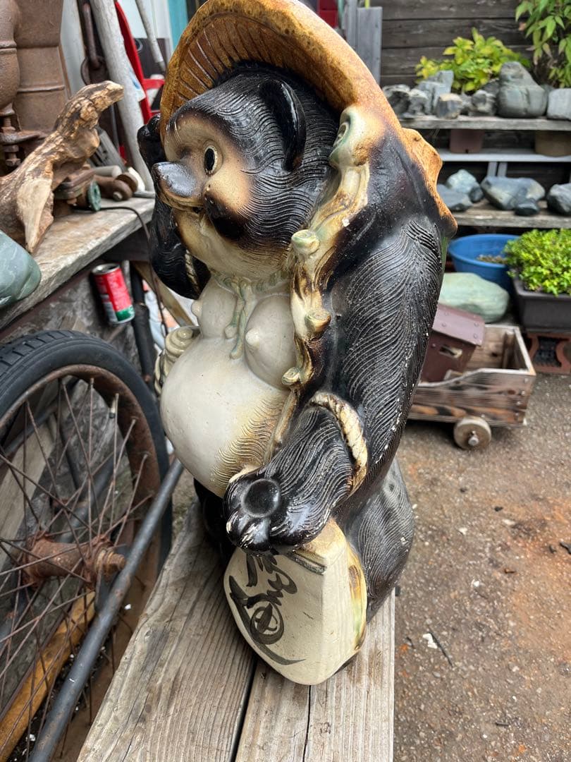 shota様専用 たぬきの置物、たぬき55センチ、たぬきの傘立て置物、傘