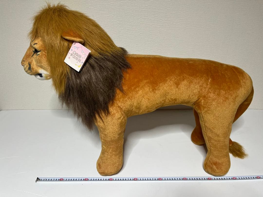 【タグ付】リアル ライオン 座れるぬいぐるみ インテリア オブジェ 大型