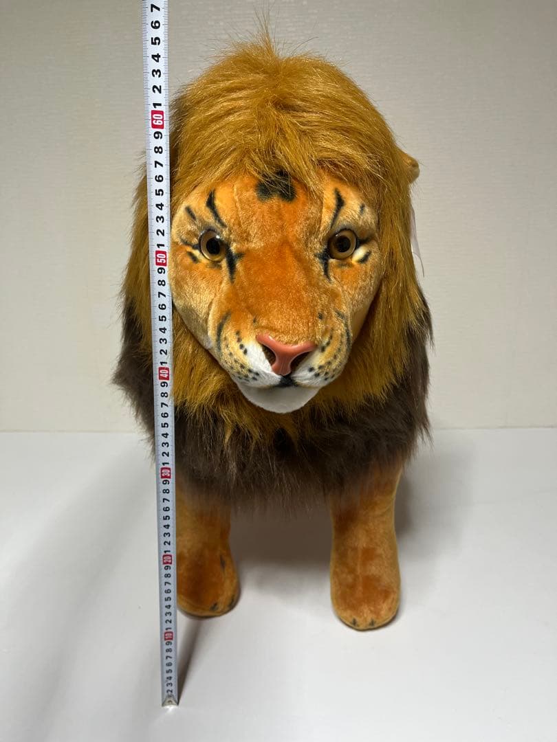 【タグ付】リアル ライオン 座れるぬいぐるみ インテリア オブジェ 大型