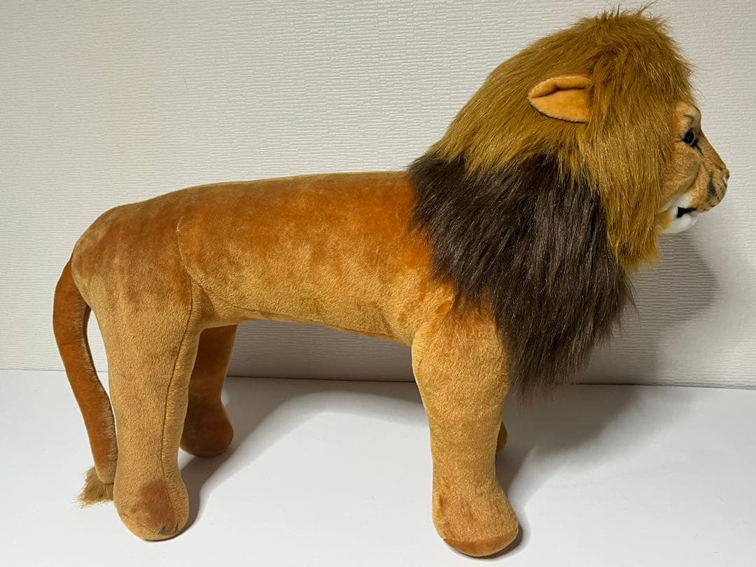 【タグ付】リアル ライオン 座れるぬいぐるみ インテリア オブジェ 大型