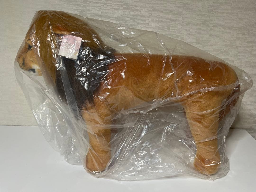 【タグ付】リアル ライオン 座れるぬいぐるみ インテリア オブジェ 大型