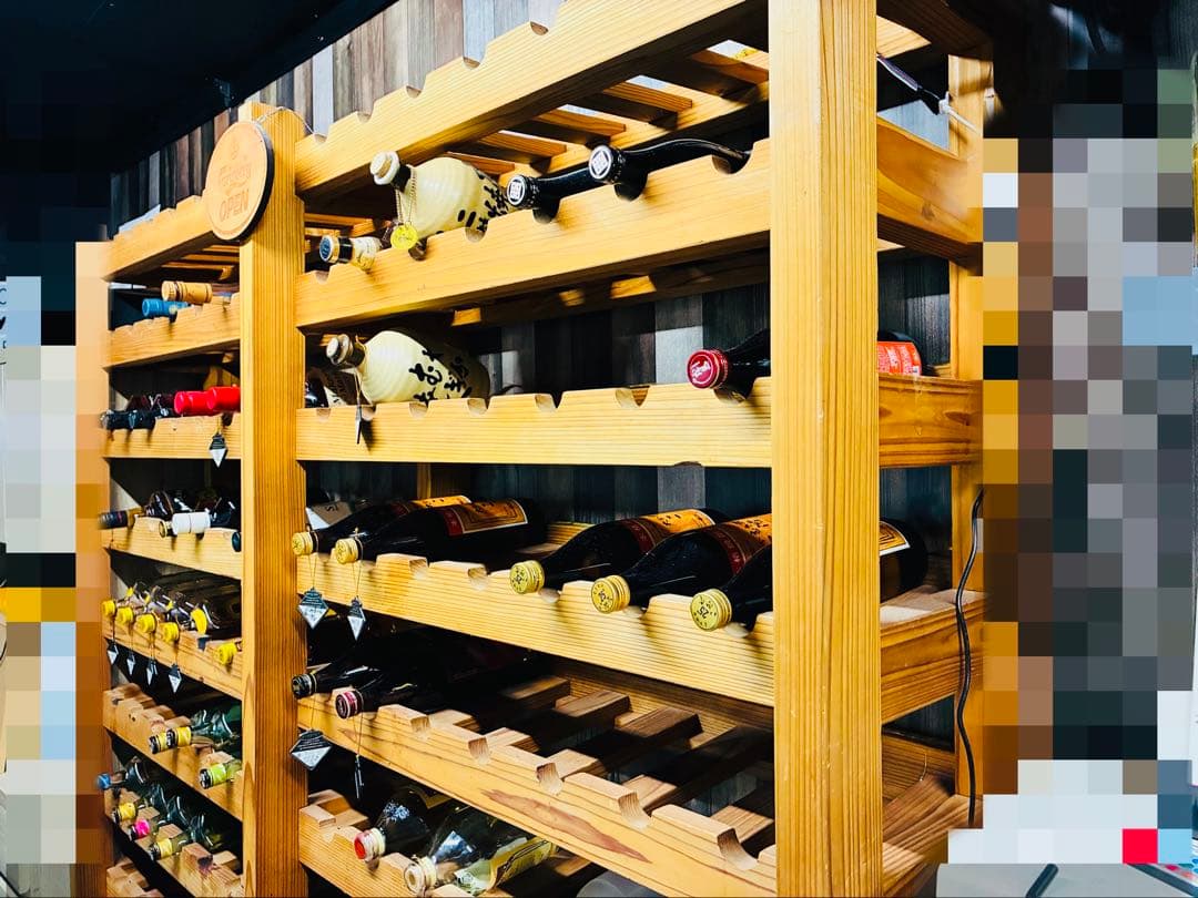 ★ 【特注・レア品】大型木製ワインラック 140本収納 バー・飲食店などに★