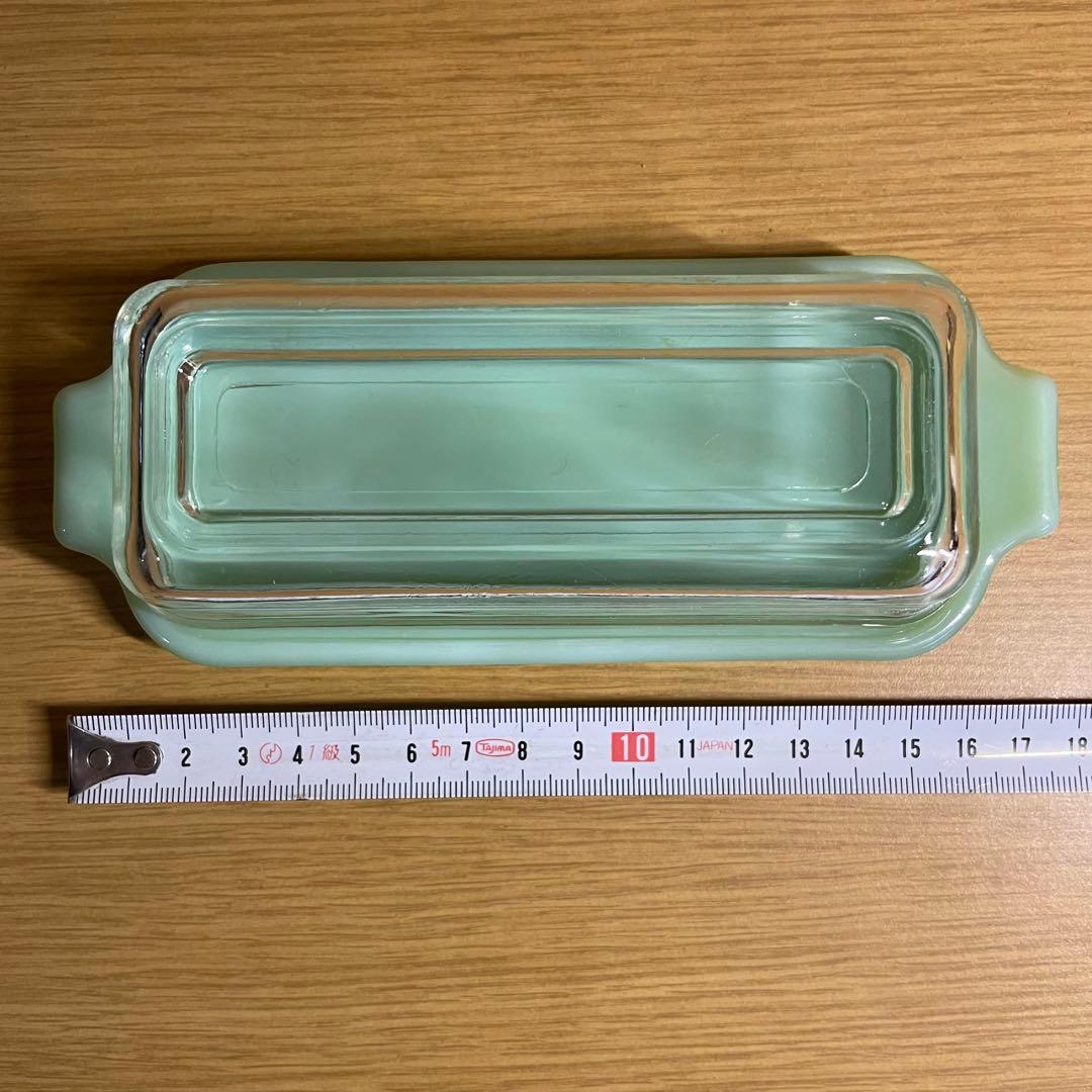 ファイヤーキング ジェダイ バターディッシュ FireKing jade-ite