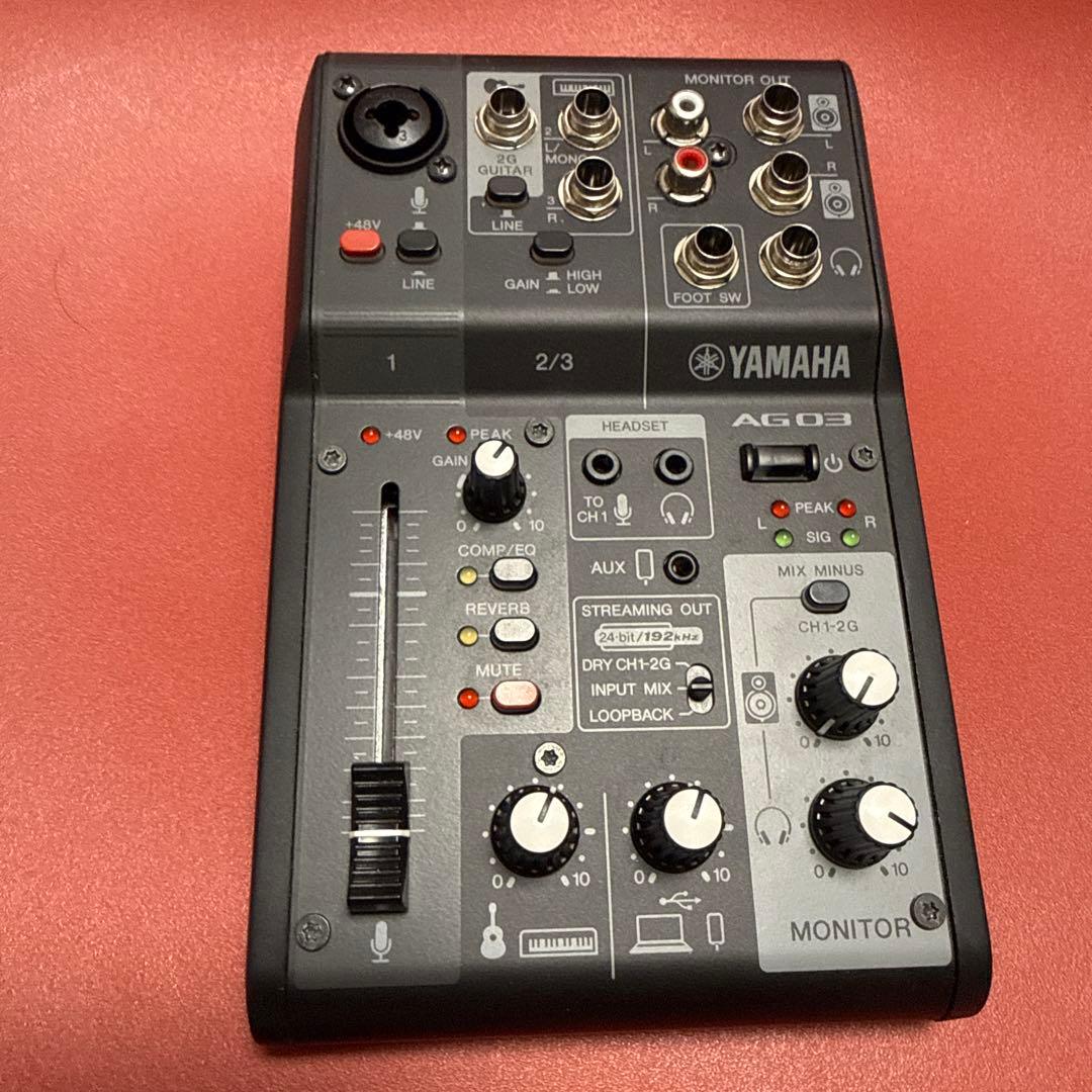 YAMAHA AG03Mk2 オーディオインターフェース(値段交渉不可)