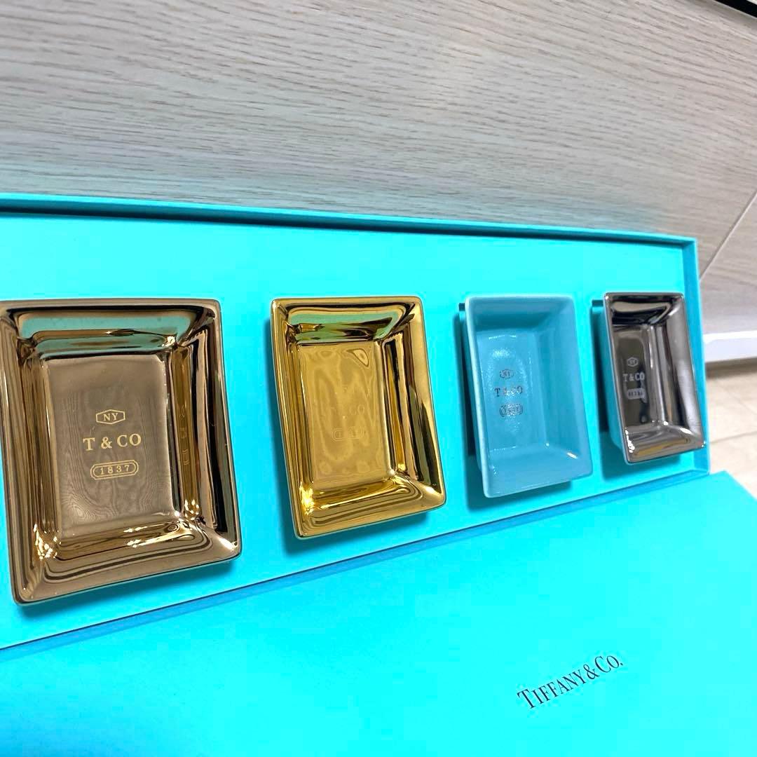 ティファニー 小皿4色セット TIFFANY&Co