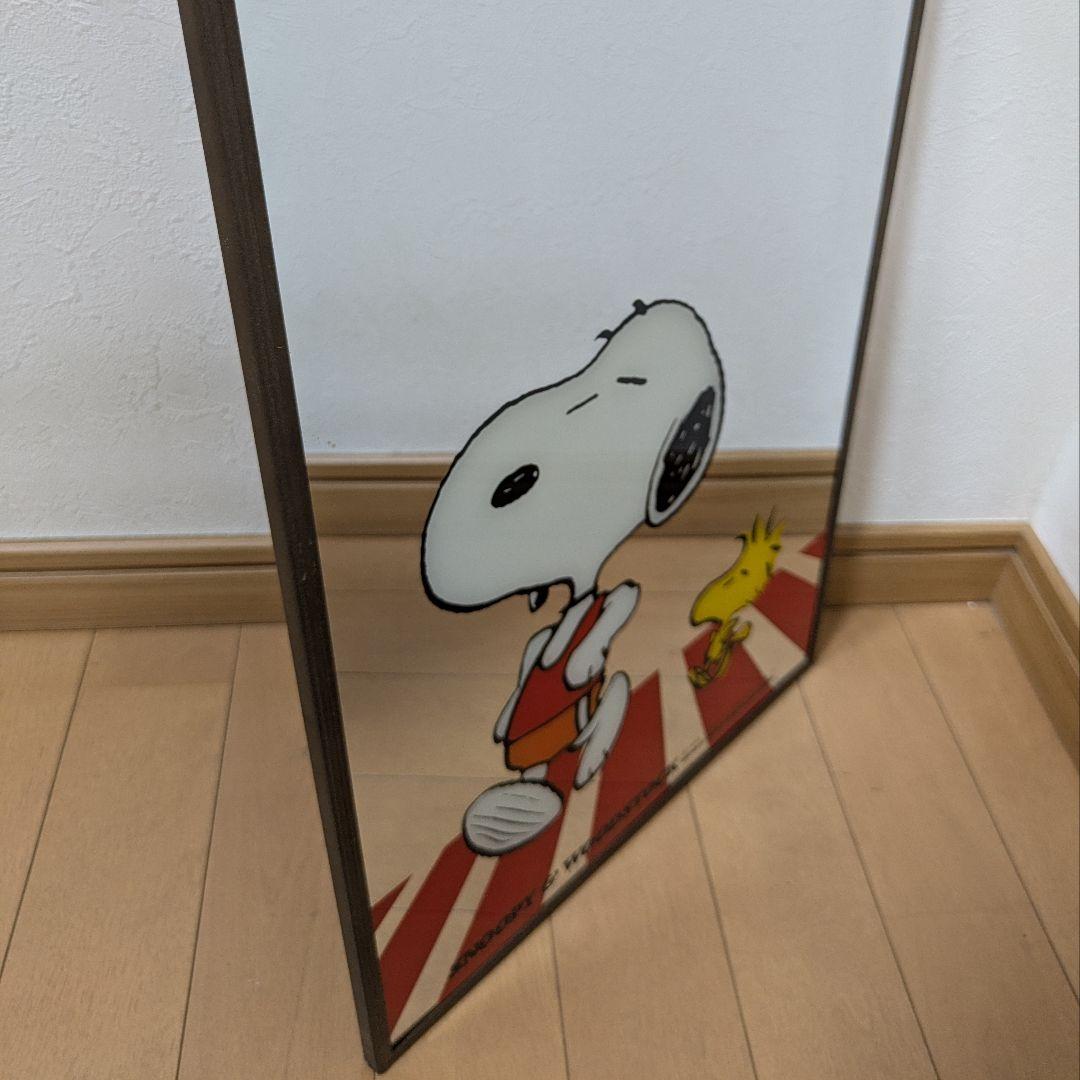 スヌーピー SNOOPY &WOODSTOCK パブミラーレトロヴィンテージ