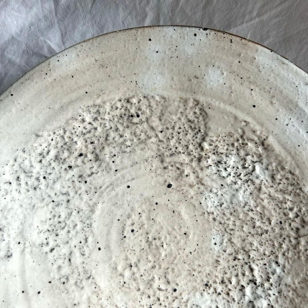 刷毛目　ゆがみ大皿　特大　日本　アンティーク　ヴィンテージ　骨董