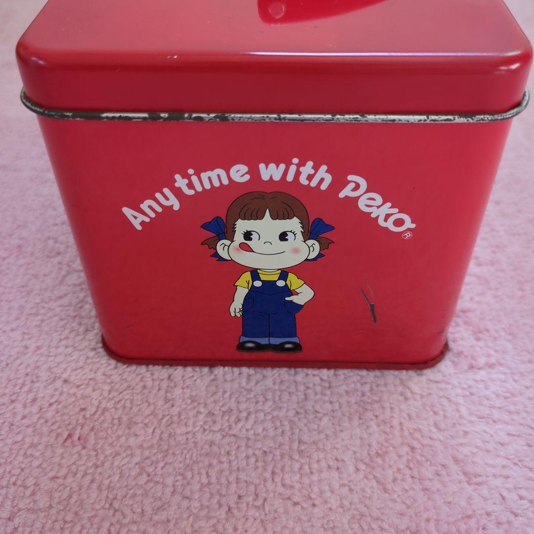 不二家ペコちゃん】 アンティーク 空き缶BOX 古い缶 昭和レトロ - メルカリ