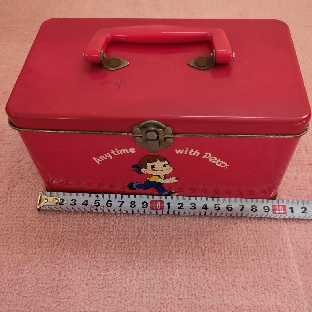 不二家ペコちゃん】 アンティーク 空き缶BOX 古い缶 昭和レトロ - メルカリ