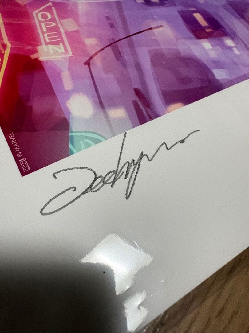 スパイダーグウェン アンマスク リー・ジーヒョン アートプリント 未