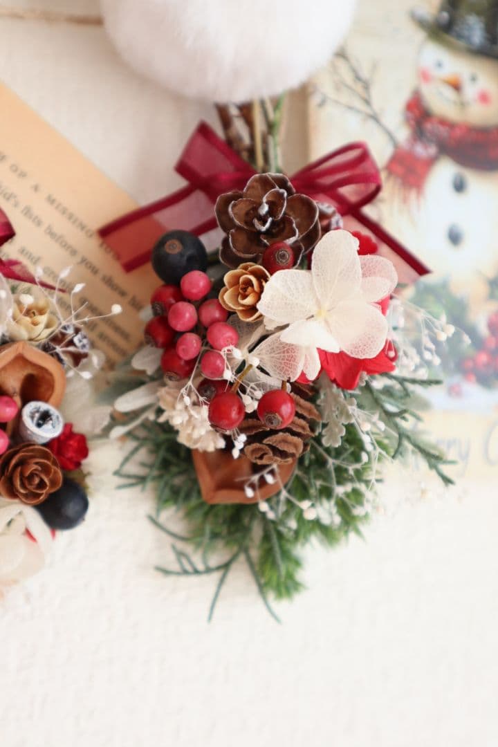 ドライフラワーꕤ︎︎Xmas流木ガーランド・スワッグ&リースꕤ︎︎