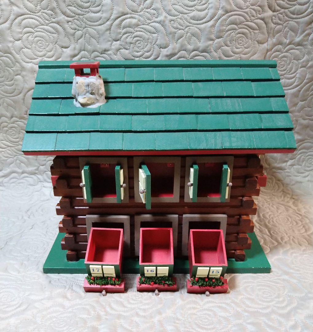 木製ハウス型小物入れ　置物