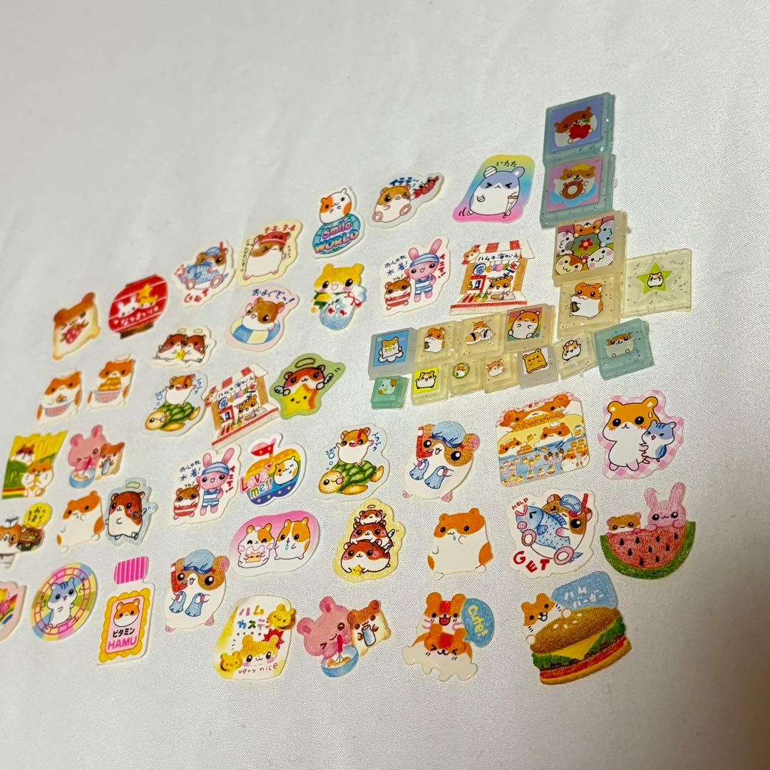 当時物 ハムちゃん ハムスター シール 平成レトロ フレークシール