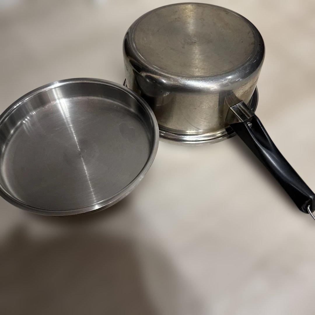 専用Queen ステンレススチール 片手鍋 蓋付き２個