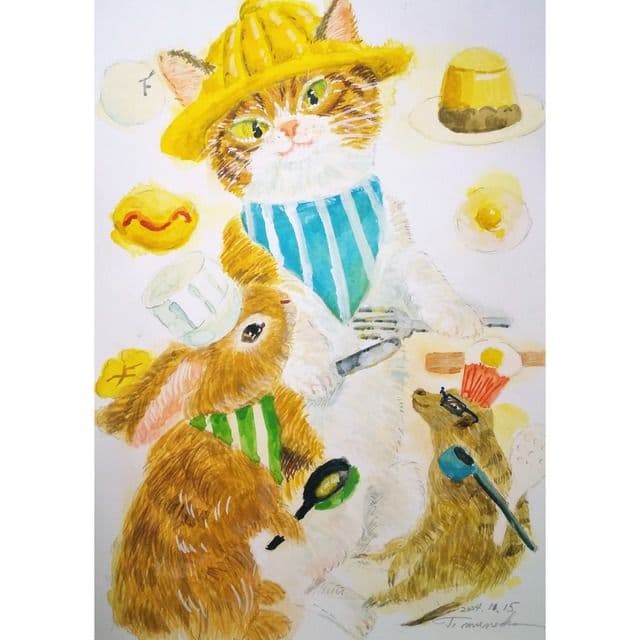 わぁー、ごっちょうだ、いただきまぁーしゆ。