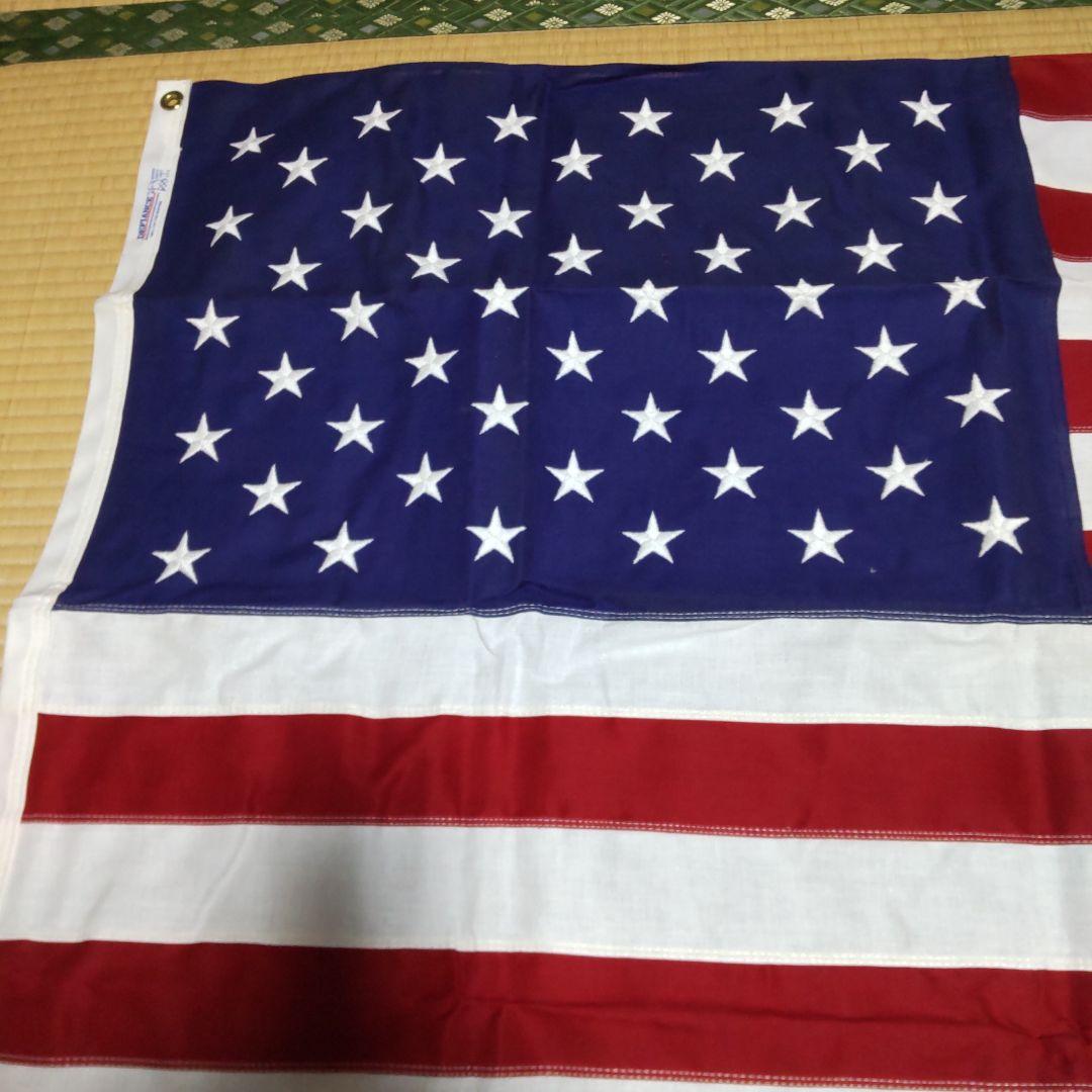 アメリカ国旗 100%厚手コットン製 フラッグ 約152cm x 87cm