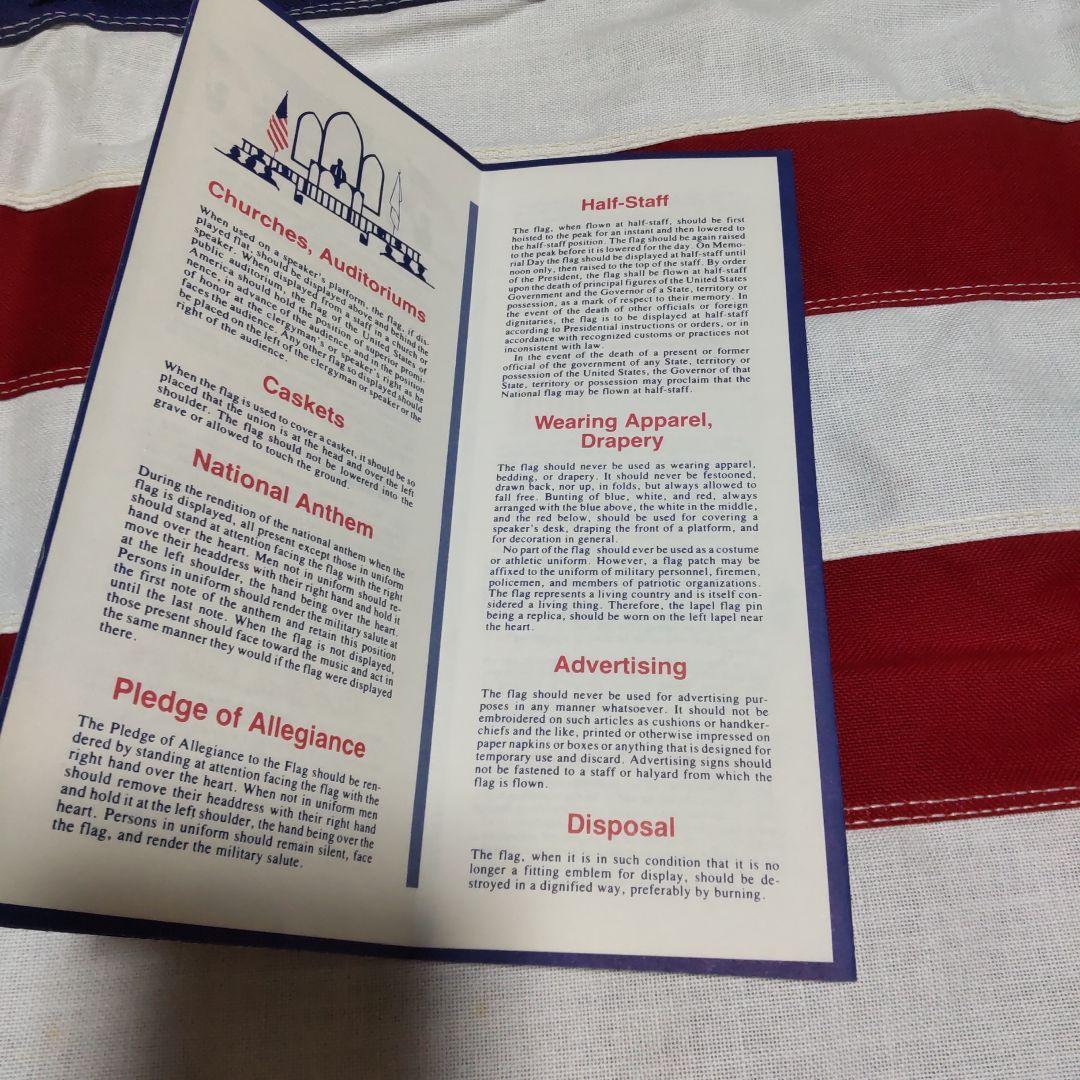 アメリカ国旗 100%厚手コットン製 フラッグ 約152cm x 87cm