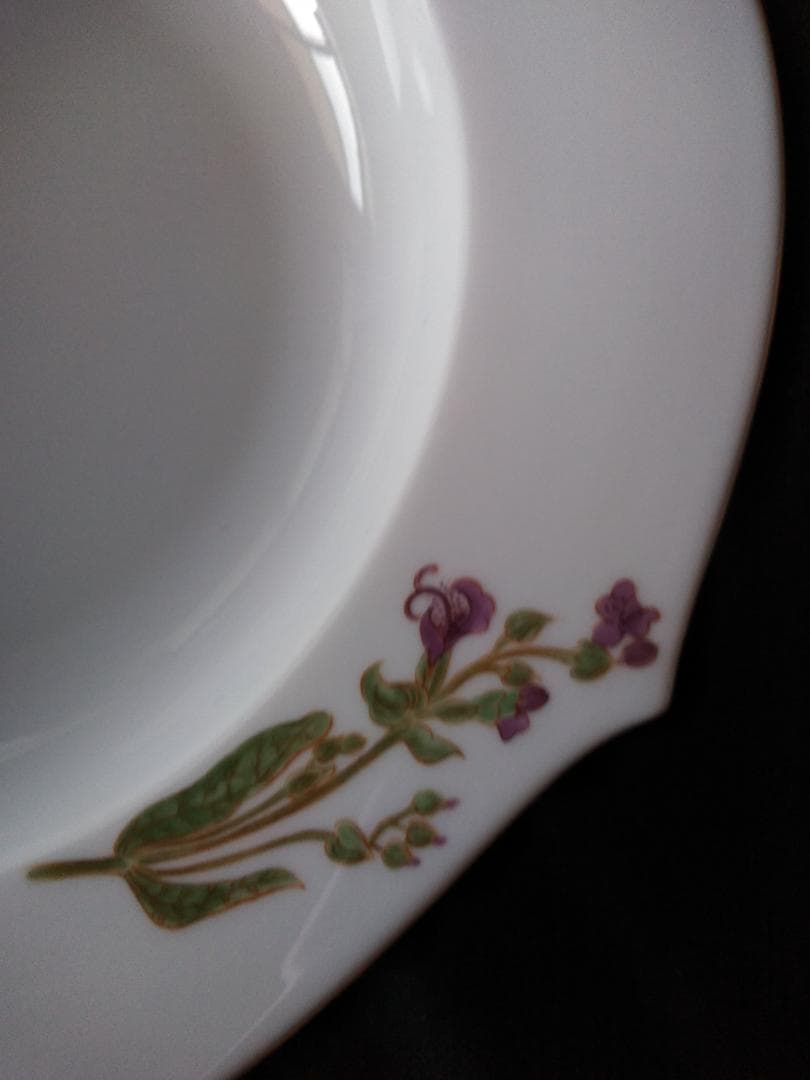 マイセン　フローラ　スーププレート　23.5cm