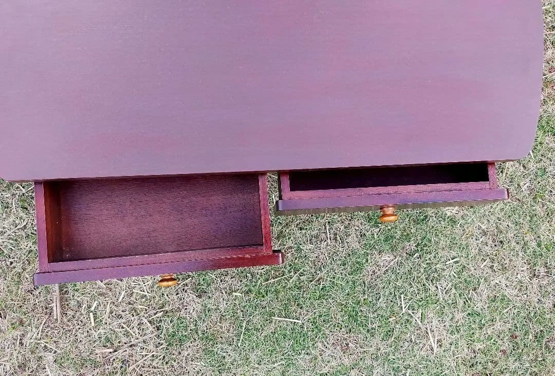 木製サイドテーブル 4引き出し付き