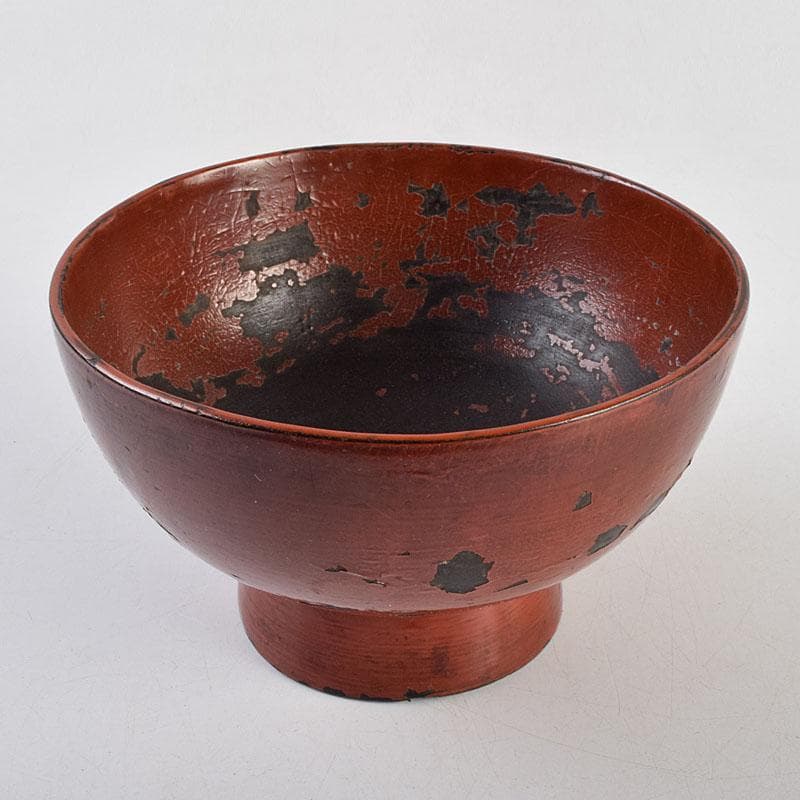 根来塗　時代根来　朱塗　在銘　椀　時代箱　C　R9401