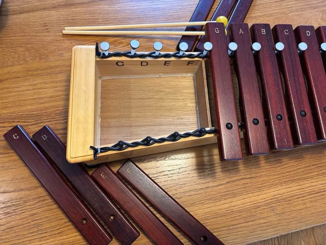 こおろぎ社 卓上 木琴 シロボックス ソプラノ 本体部 （幹音）＋派生音