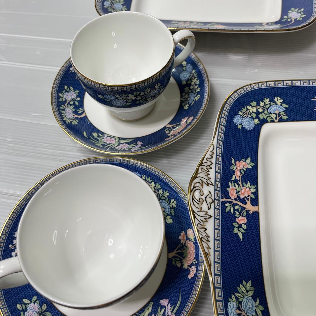 ウェッジウッド ブルーサイアム B&Bプレート スクエア プレート