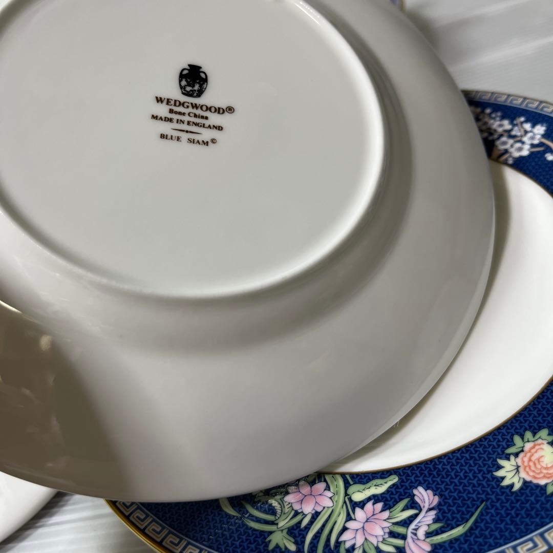 ウェッジウッド ブルーサイアム B&Bプレート スクエア プレート