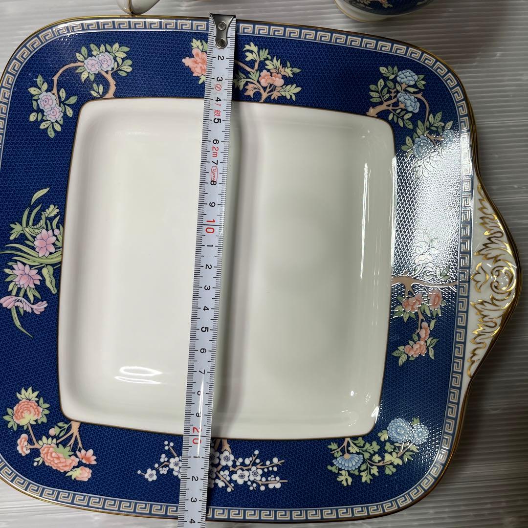 ウェッジウッド ブルーサイアム B&Bプレート スクエア プレート