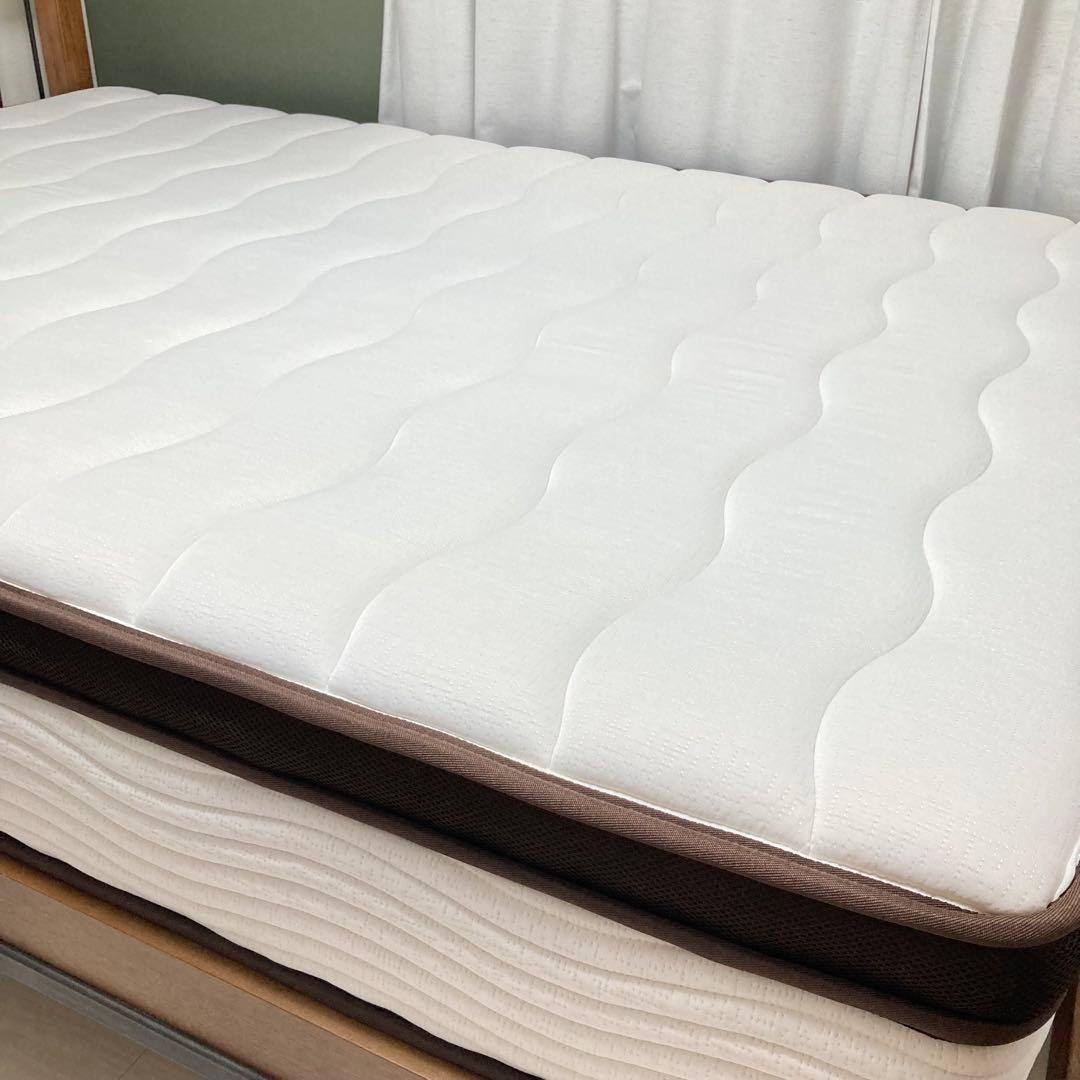 【美品・送料込み】RASIK 2層ポケットコイルマットレス ダブル ハイグレード