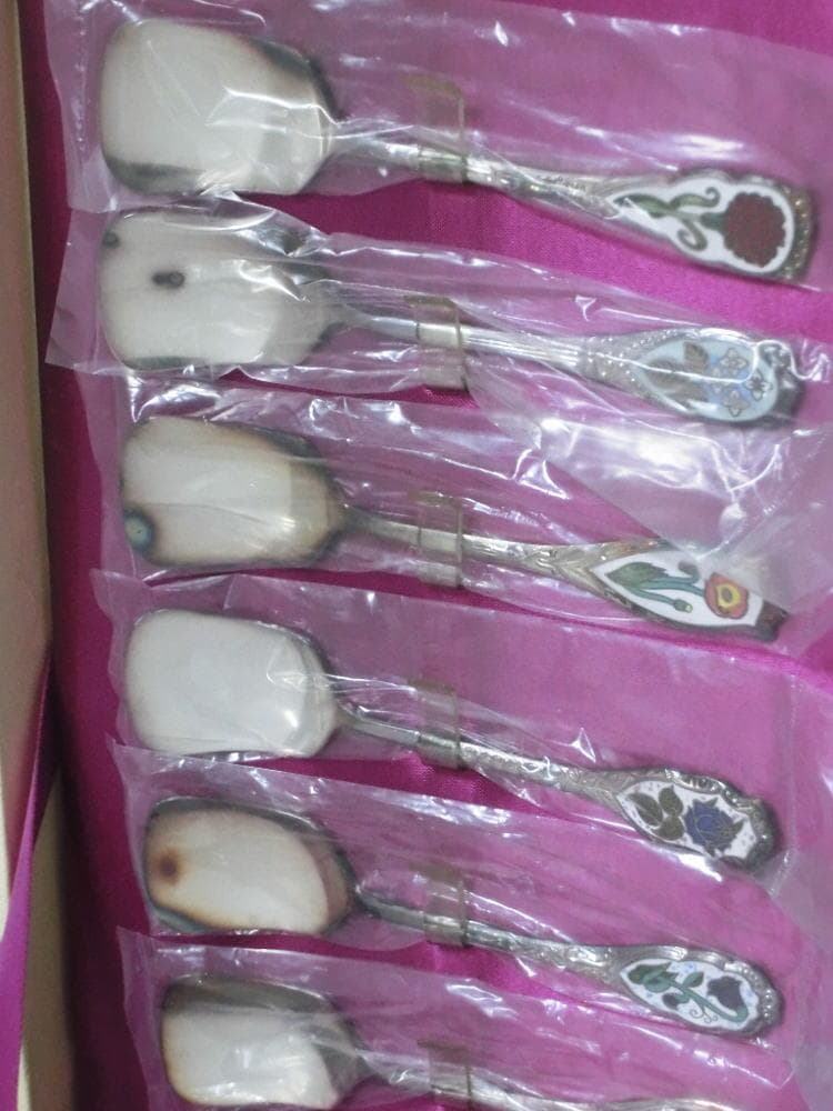 未使用 銀製品 ガーランド　シルバー カトラリーセット　スプーン　フォーク　銀