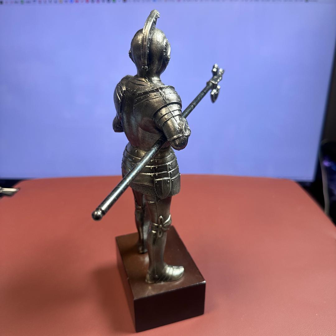 金属製 中世騎士 フィギュア 置物 アンティーク ヴィンテージ レトロ