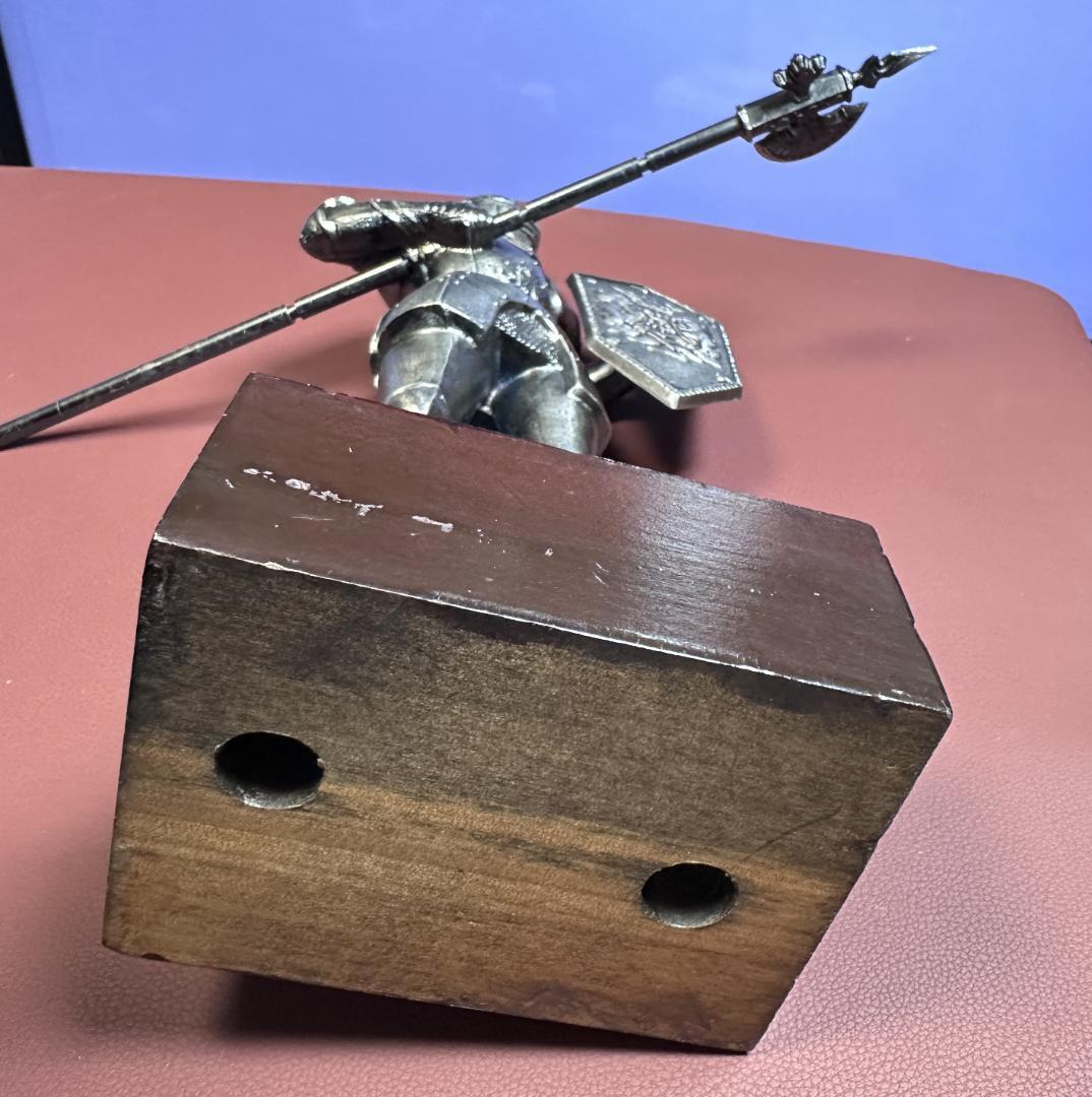 金属製 中世騎士 フィギュア 置物 アンティーク ヴィンテージ レトロ